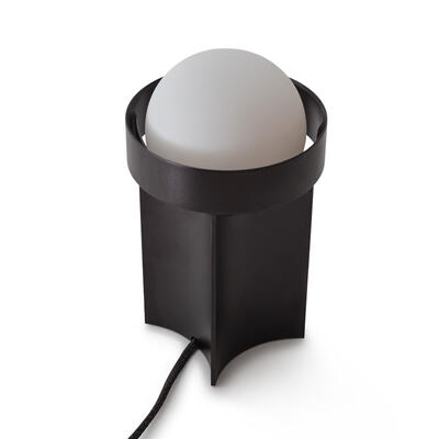 Tischlampe Loop Dunkelgrau mit Sphere III Small