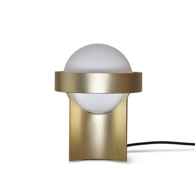 Tischlampe Loop Gold mit Sphere IV Large